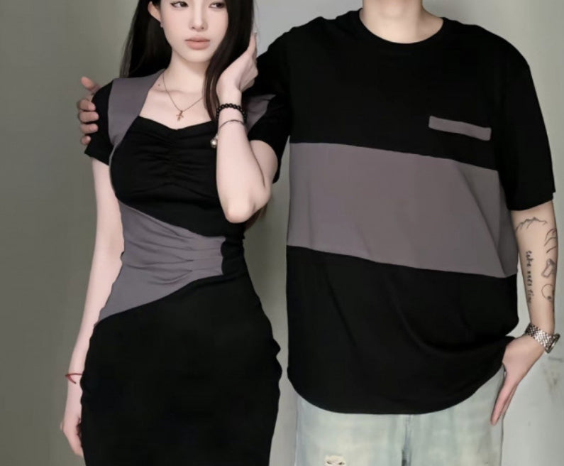 French Couple Wear Summer Wear Suit