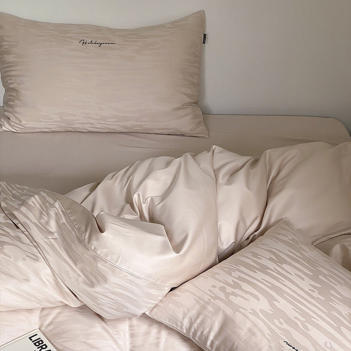 Long-Staple Cotton Bed Four-Piece Set – Modern Simplicity
