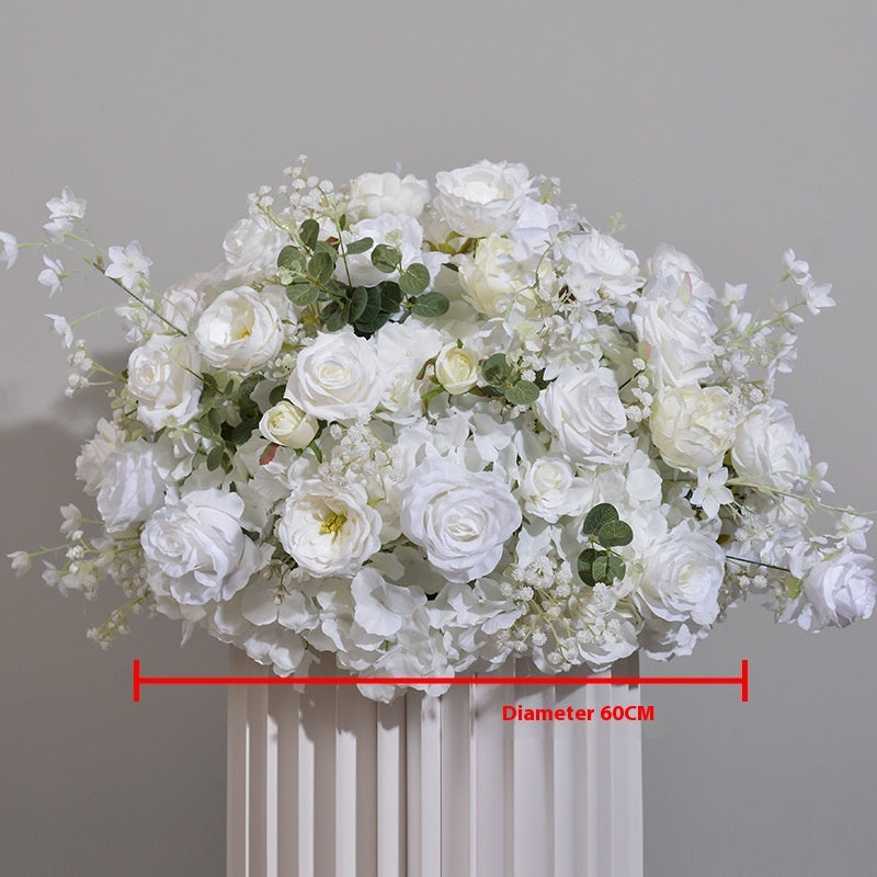 New Hydrangea Rose Flower Ball Wedding Table Display