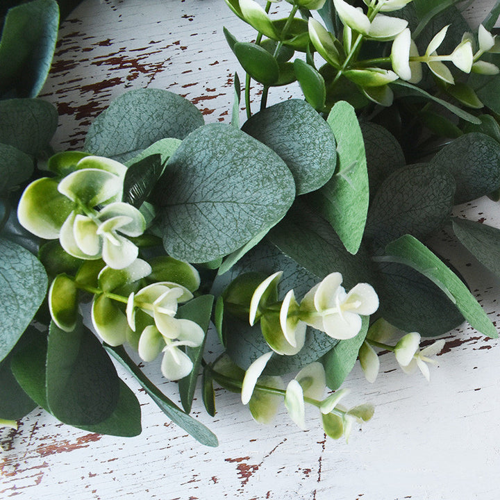 Small Size Rural Money Leaf Eucalyptus Loop Pendant Simulation Garland