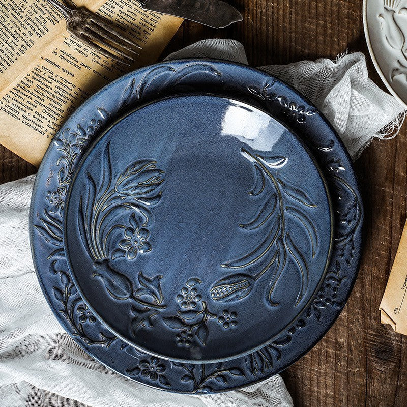 Elegant French Porcelain Dinner Plate