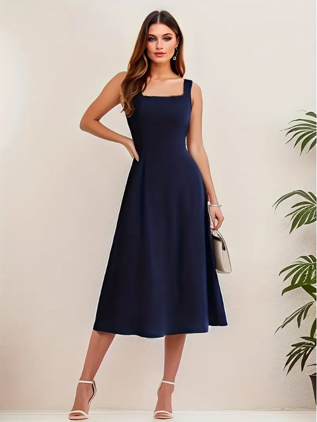 Casual Suspenders Long Dress.