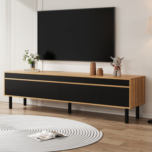 Sleek living cabinet.