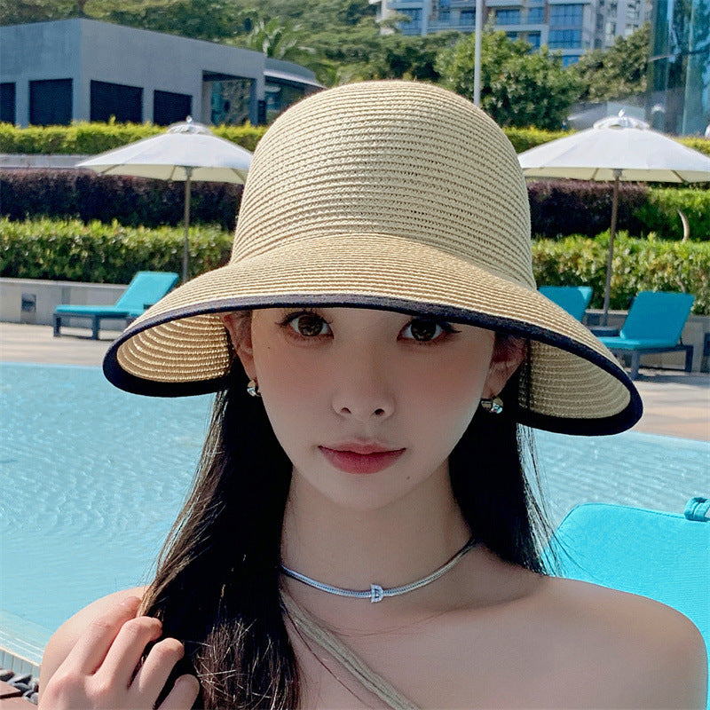 Sun Protection Visor Hat Women's Sun-proof Straw Hat