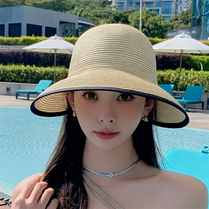 Sun Protection Visor Hat Women's Sun-proof Straw Hat