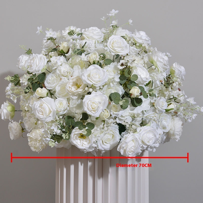 New Hydrangea Rose Flower Ball Wedding Table Display