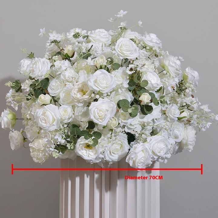 New Hydrangea Rose Flower Ball Wedding Table Display