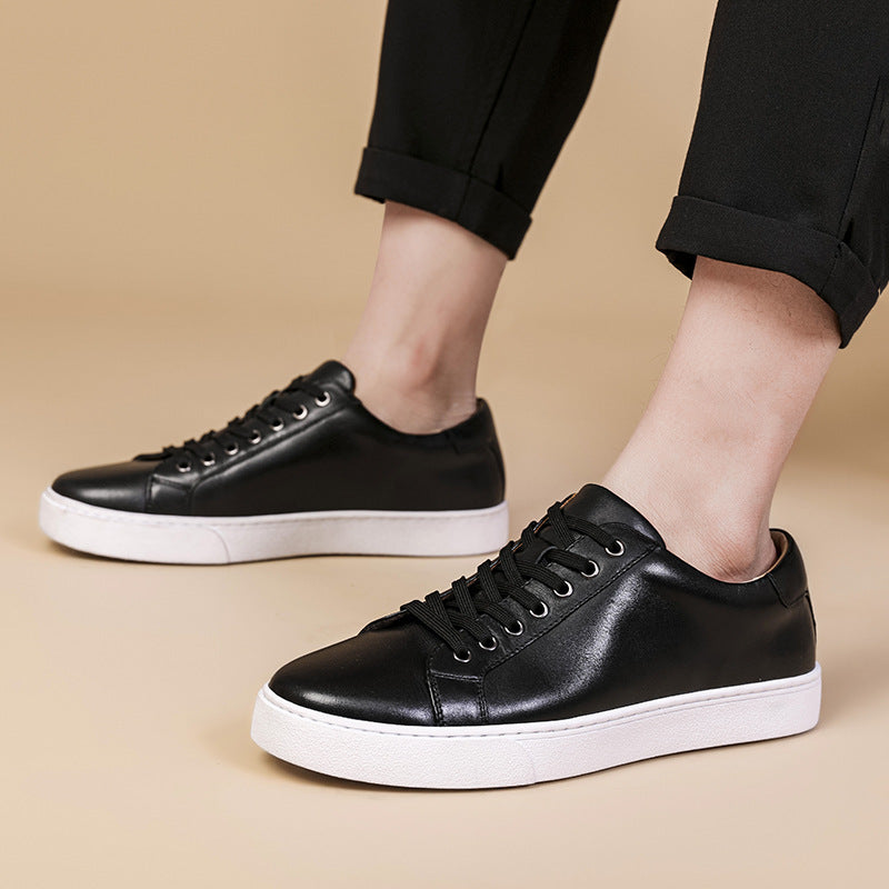 Spring Genuine Leather Breathable British Board Shoes