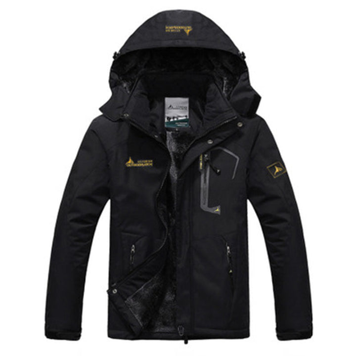 Couple outdoor hooded jacket