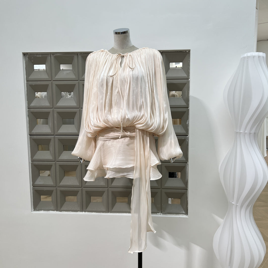 Streamer Yarn Special-interest Design Low Yarn Dress
