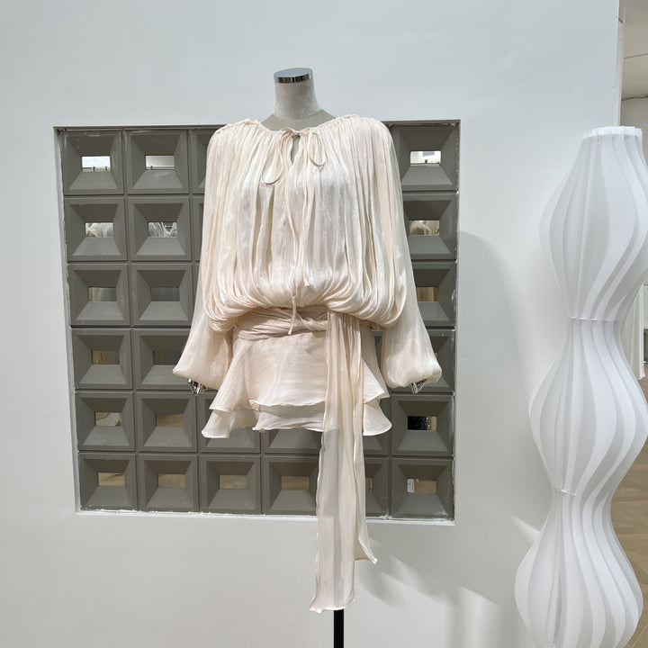 Streamer Yarn Special-interest Design Low Yarn Dress