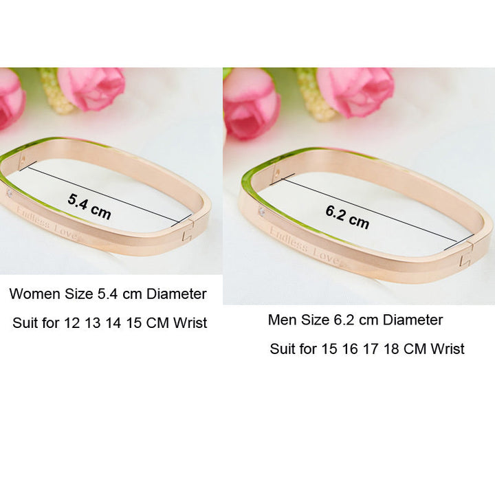 Matching Couple Titanium Steel Bracelets