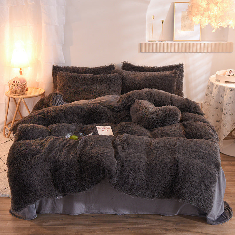 Luxury Thick Fleece Duvet Cover Bedding Set – Ultimate Winter Comfort