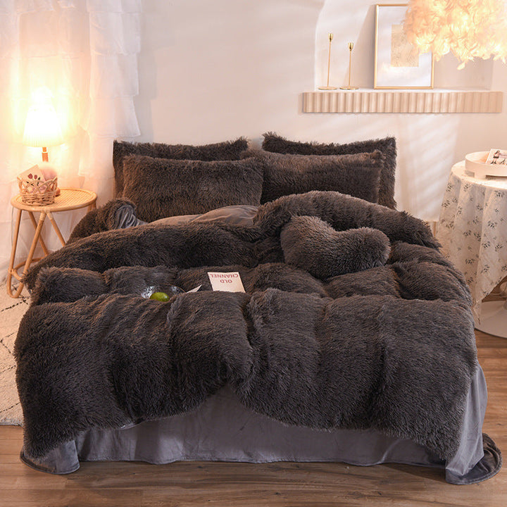 Luxury Thick Fleece Duvet Cover Bedding Set – Ultimate Winter Comfort