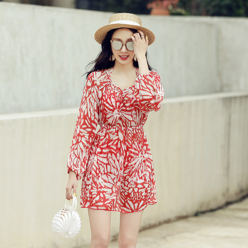 Couple swimsuit three-piece suit