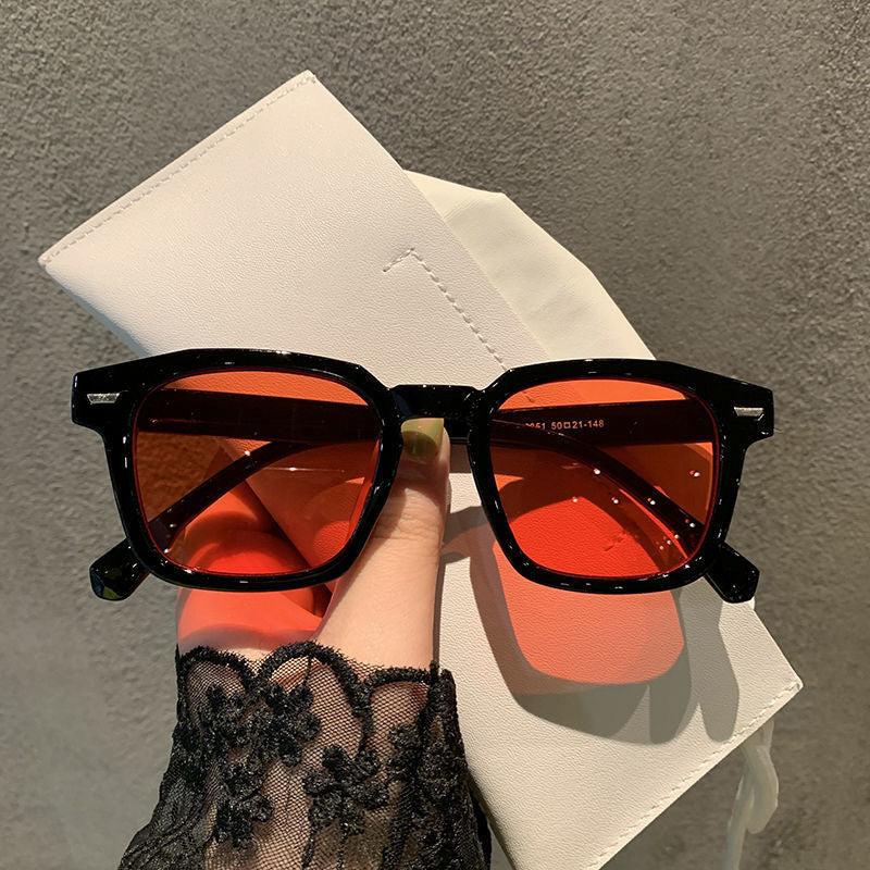 Personality Rice Nail Square Sunglasses Fashion