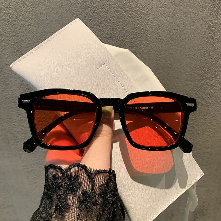 Personality Rice Nail Square Sunglasses Fashion