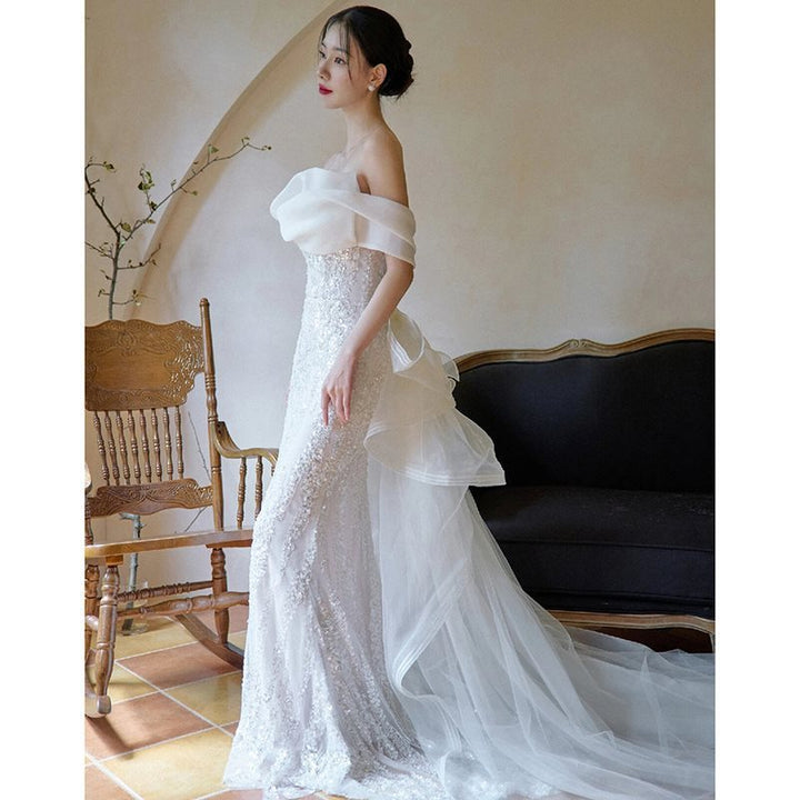 Niche High-grade Lace Fishtail Slim-fit Dress