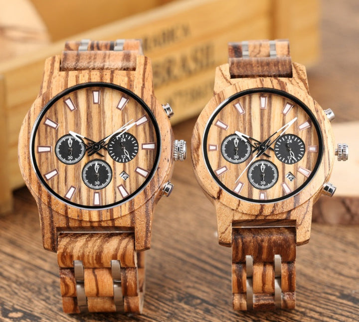 Couple Wooden Quartz Watch Fashion