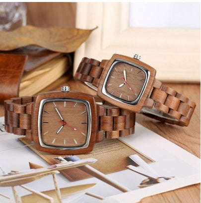 Chic Bamboo Watch for Couples