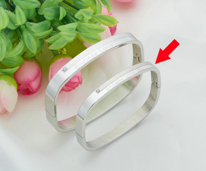 Matching Couple Titanium Steel Bracelets