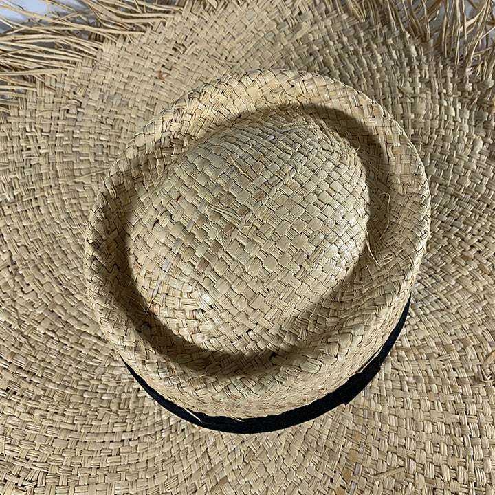 Ladies big brim straw hat