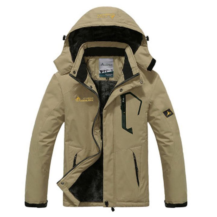 Couple outdoor hooded jacket