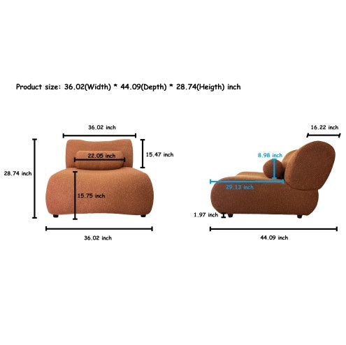 Modular Plush 3-Seat Sofa