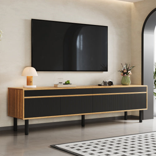 Sleek living cabinet.