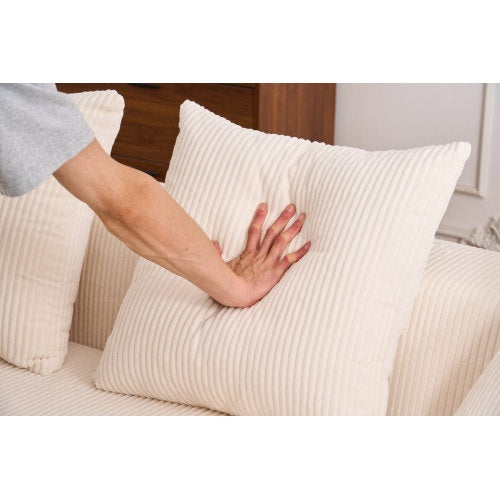 3-seater Compression Sofa With 4 Pillows