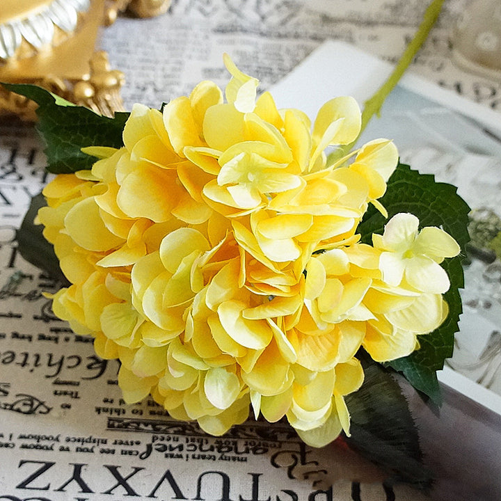 Bride Bouquet Vase Decoration-Accessories Flower-Arrangement Silk Hydrangea Artificial-Flowers