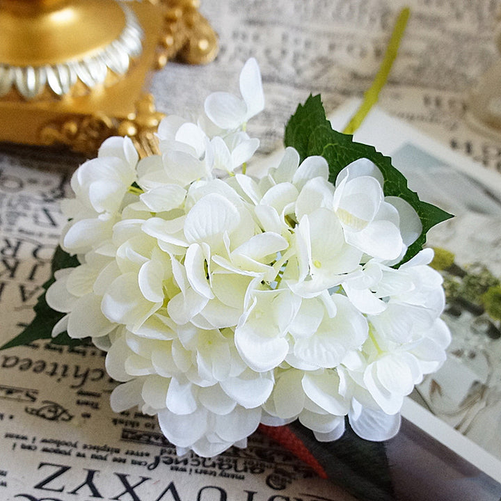 Bride Bouquet Vase Decoration-Accessories Flower-Arrangement Silk Hydrangea Artificial-Flowers
