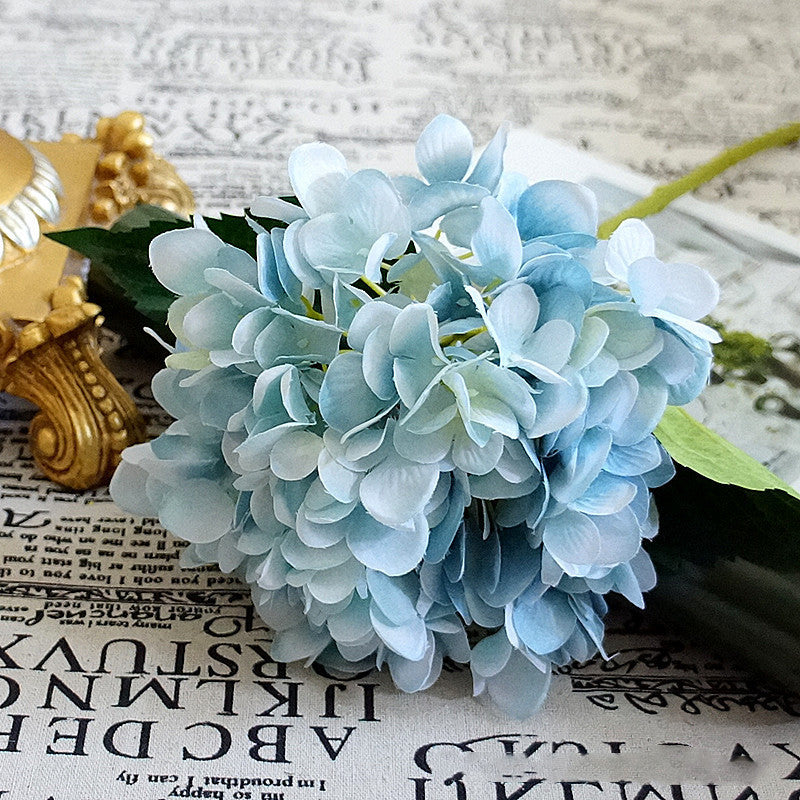 Bride Bouquet Vase Decoration-Accessories Flower-Arrangement Silk Hydrangea Artificial-Flowers
