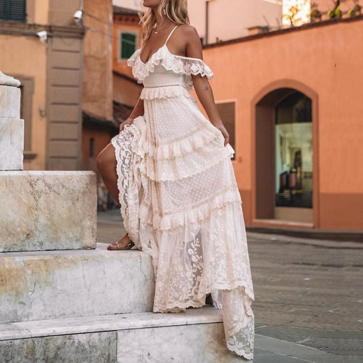 New Sexy Lace Suspender Dress