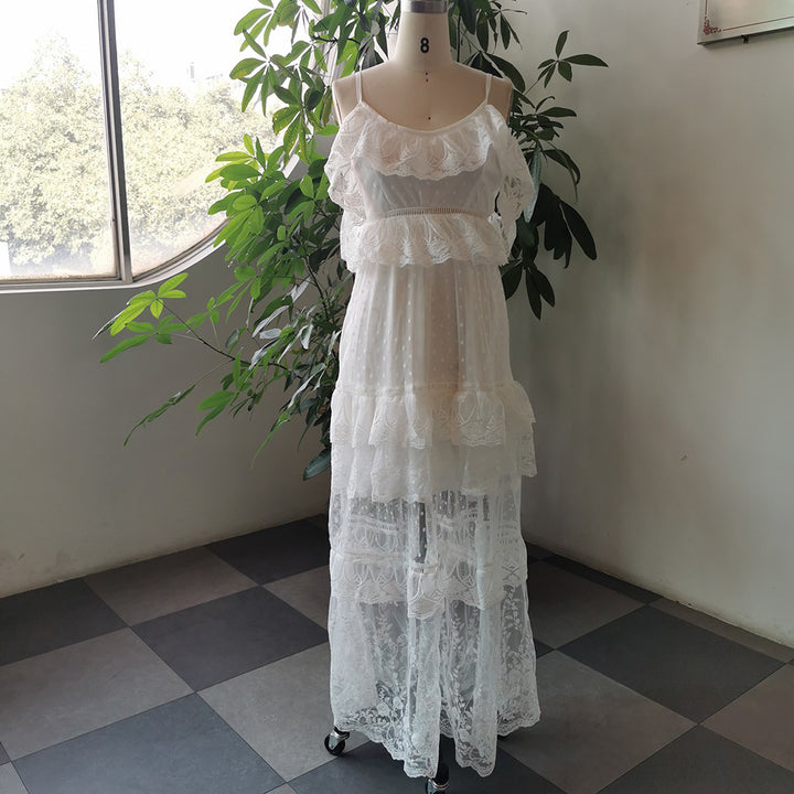 New Sexy Lace Suspender Dress