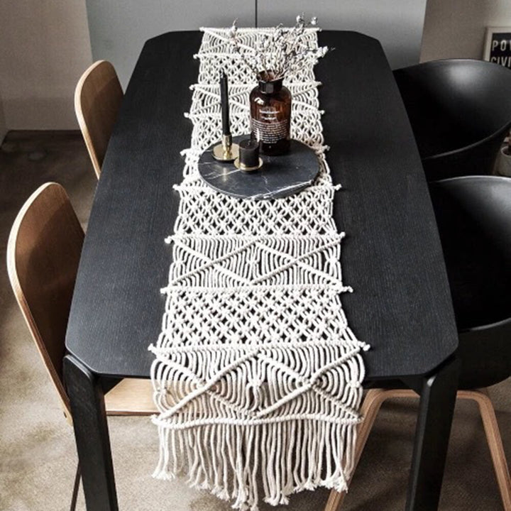 Woven Table Hand-Woven Table Blanket Decoration Tablecloth Eco-Friendly Cotton Rope