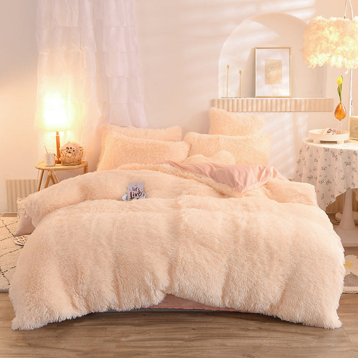 Luxury Thick Fleece Duvet Cover Bedding Set – Ultimate Winter Comfort