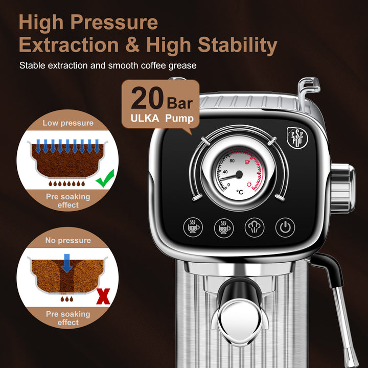 Professional Espresso Machine With Milk Frother