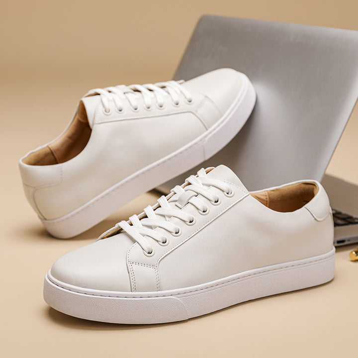 Spring Genuine Leather Breathable British Board Shoes