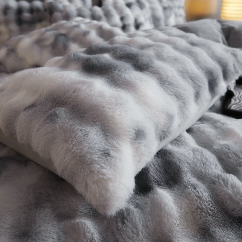 Fur Velvet Four-Piece Bedding Set