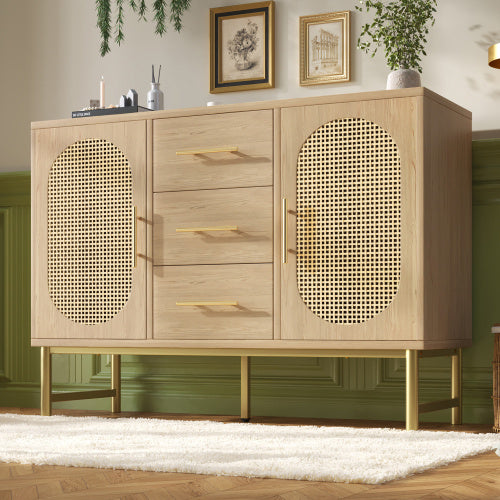 Rattan Side Cabinet.