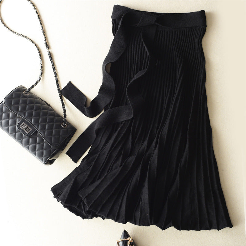 Knit bottom skirt