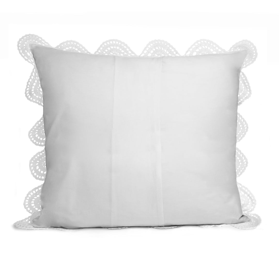 Hand Made Crochet Cotton Pillow Sham Pairs