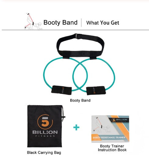 Fitness Women Booty Resistance Bands with Adjustable Waist Belt &amp; Pedal Exerciser