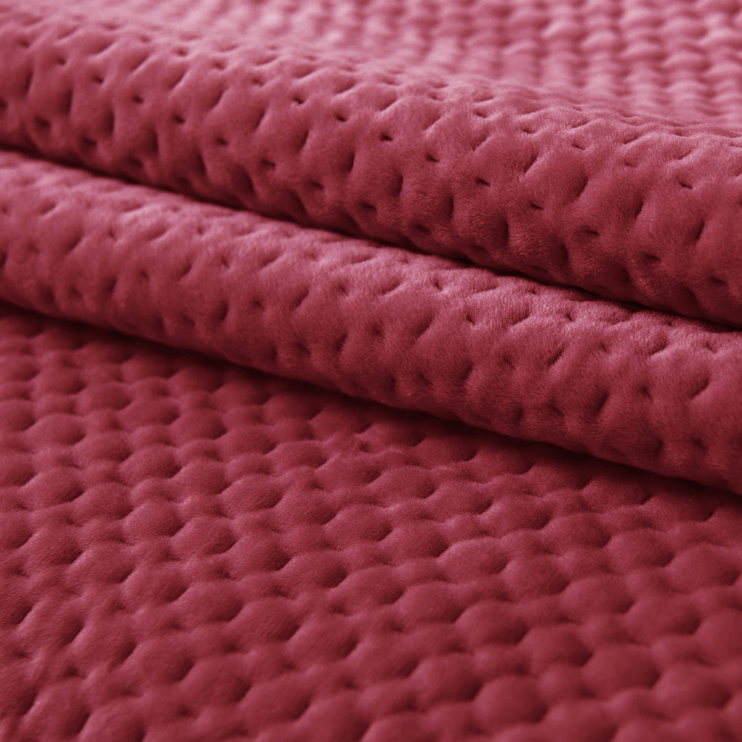 Kasentex Ultra Soft Plush Poly-Velvet Quilt Set, Queen, King, Room Decor, Graduation Gifts, Fathers Day Gift