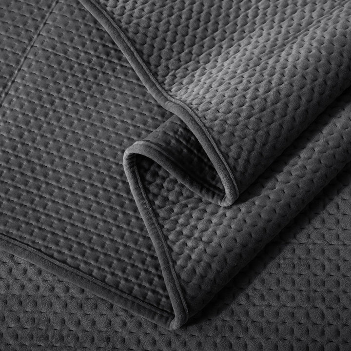 Kasentex Ultra Soft Plush Poly-Velvet Quilt Set, Queen, King, Room Decor, Graduation Gifts, Fathers Day Gift