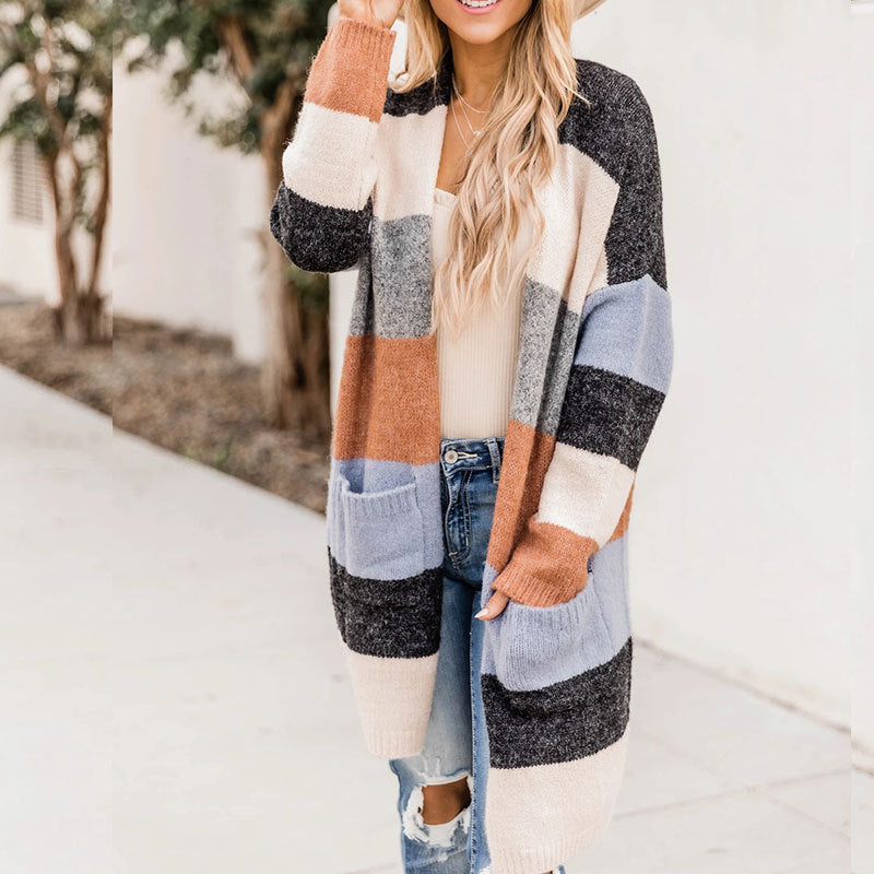 Mid Length Striped Sweater