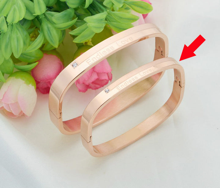 Matching Couple Titanium Steel Bracelets