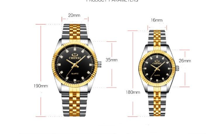 Couple Quartz Table Clock