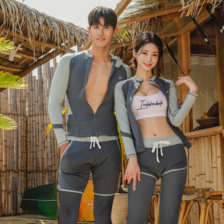 Couple Diving Protection Long Sleeve Trousers Beach Guard Jellyfish Suit Swimsuit